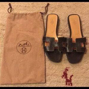 Hermes Oran Sandal Size 38.5
